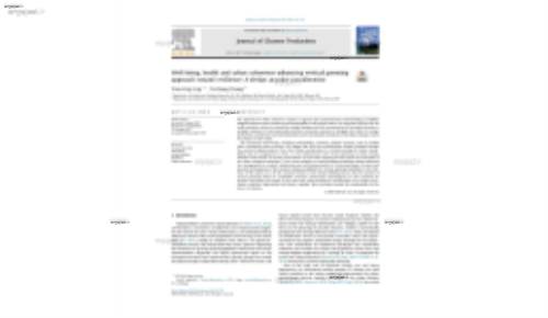 Well-being, health and urban coherence-advancing vertical greening approach toward resilience: A design practice consideration